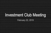 Investment Club Meeting - Lafayette College