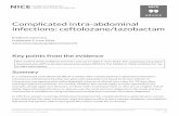 Complicated intra-abdominal infections: ceftolozane/tazobactam