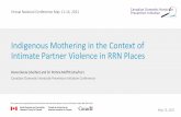 Indigenous Mothering in the Context of Intimate Partner ...