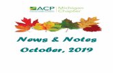 News & Notes October, 2019