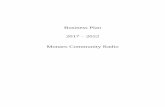 Business Plan 2017 2022 Monaro Community Radio