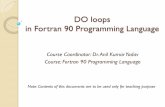 DO loops in Fortran 90 Programming Language