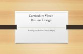 Curriculum Vitae/ Resume Design