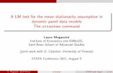 A LM test for the mean stationarity assumption in dynamic ...