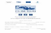D 1.1: Report on the CLIM-RUN Protocol