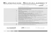 Klinische Sozialarbeit - Zeitschrift für psychosoziale