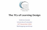 The 7Cs of Learning Design