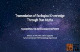 Transmission of Ecological Knowledge Through Star Myths