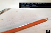RESEARCH, ANALYSIS, AND WRITING