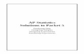 X AP Statistics Solutions to Packet 5