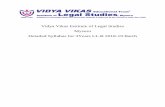 Vidya Vikas Institute of Legal Studies Mysuru Detailed ...