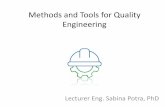 Methods and Tools for Quality Engineering - Course 1