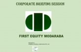 Corporate Briefing session - First Equity Modarba