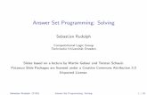 Answer Set Programming: Solving - TU Dresden