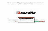 User manual for tournament management on PBresults website