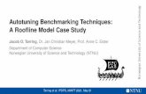 Autotuning Benchmarking Techniques: A Roofline Model Case