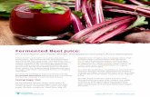 Fermented Beet Juice
