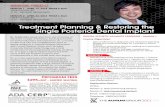 Treatment Planning & Restoring the Single Posterior Dental ...