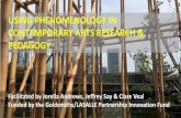 USING PHENOMENOLOGY IN CONTEMPORARY ARTS RESEARCH …