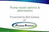 Pump repair options & alternatives