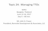 Topic 24: Managing TTOs - WIPO
