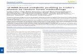 H NMR based metabolic profiling in Crohn s disease by ...