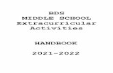 BDS MIDDLE SCHOOL Extracurricular Activities HANDBOOK 2021 ...