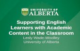 Supporting English Learners with Academic Content in the ...