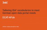 Tailoring ISA vocabularies to meet GovData needs