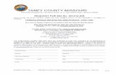 REQUEST FOR BID No. 201212-205 - Taney County, Missouri