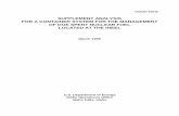 DOE/EIS-0251; Supplemental Analysis For a Container System ...