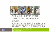 THE LAND GOVERNANCE ASSESSMENT FRAMEWORK (LGAF): …