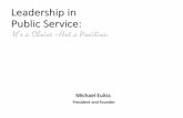 Leadership in Public Service