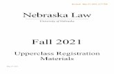 Fall 2021 - University of Nebraska College of Law