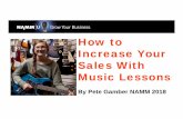 How to Sales With Music Lessons