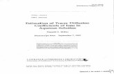 Estimation of Tracer Diffusion Coefficients of Ions in ...
