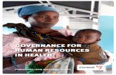 Governance for Human resources in HealtH