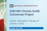 2020 NIH Chronic GvHD Consensus Project WG2b: Preemptive ...