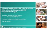 The Office of Residential Child Care (ORCC) and Office of ...