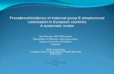 Prevalence/incidence of maternal group B ... - gfmer.ch