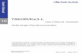 78K0R/Kx3-L User's Manual for Hardware