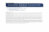 Silver Stock Investor Update Has Silver Reached a Cycle ...