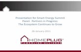 Presentation for Smart Energy Summit Panel: Partners in Progress