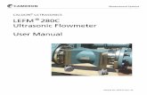 ULTRASONICS 280C Ultrasonic Flowmeter User Manual