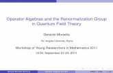 Operator Algebras and the Renormalization Group in Quantum Field
