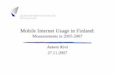 Mobile Internet Usage in Finland
