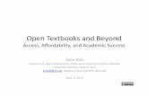 Access, Affordability, and Academic Success - Virginia Tech