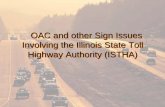 Illinois State Highway Toll Authority (ISHTA) Sign Issues
