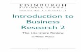 Introduction to Business Research 2 - Edinburgh Business School