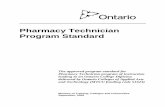 Pharmacy Technician Program Standard - Ministry of Training